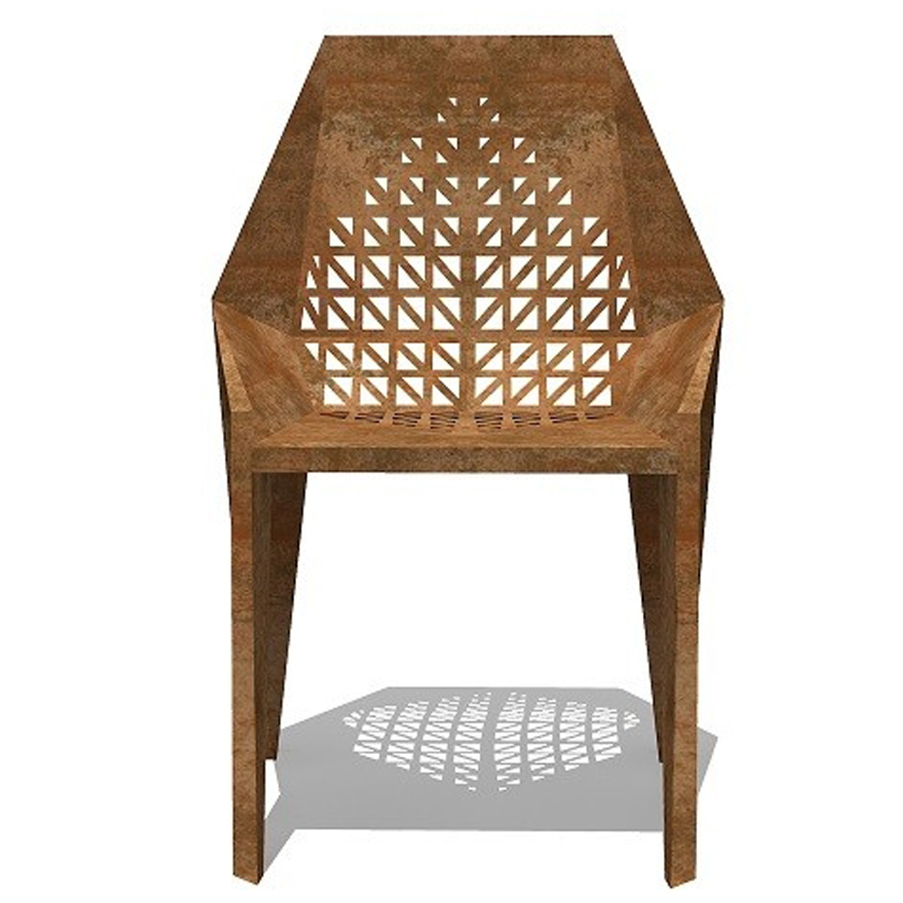 Sedia in corten Foglia