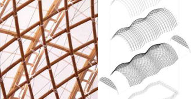 Japan Pavillon di Shigeru Ban, Expo 2000 Hannover, Germany, 2000.