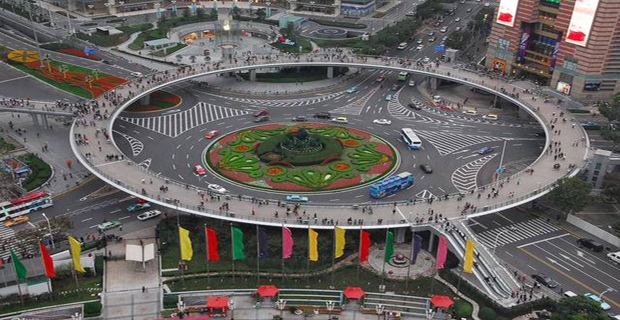 Ponte pedonale, Shangai