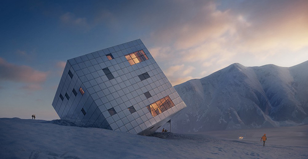 Un cubo tra i ghiacci