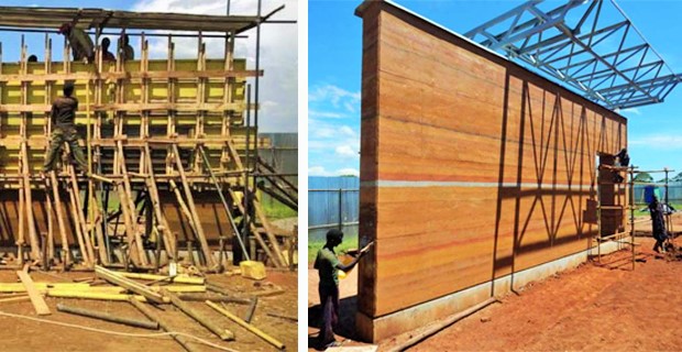 Fasi di realizzazione del nuovo centro chirurgico pediatrico di Renzo Piano per Emergency