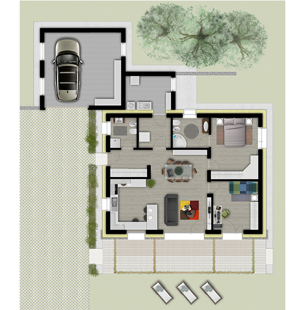  pianta della casa Passivhaus Plus di Chiaverano&nbsp;