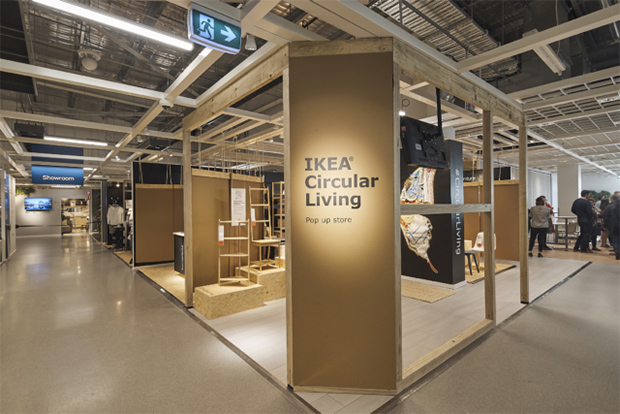 Il popup store è un negozio di mobili usati Ikea