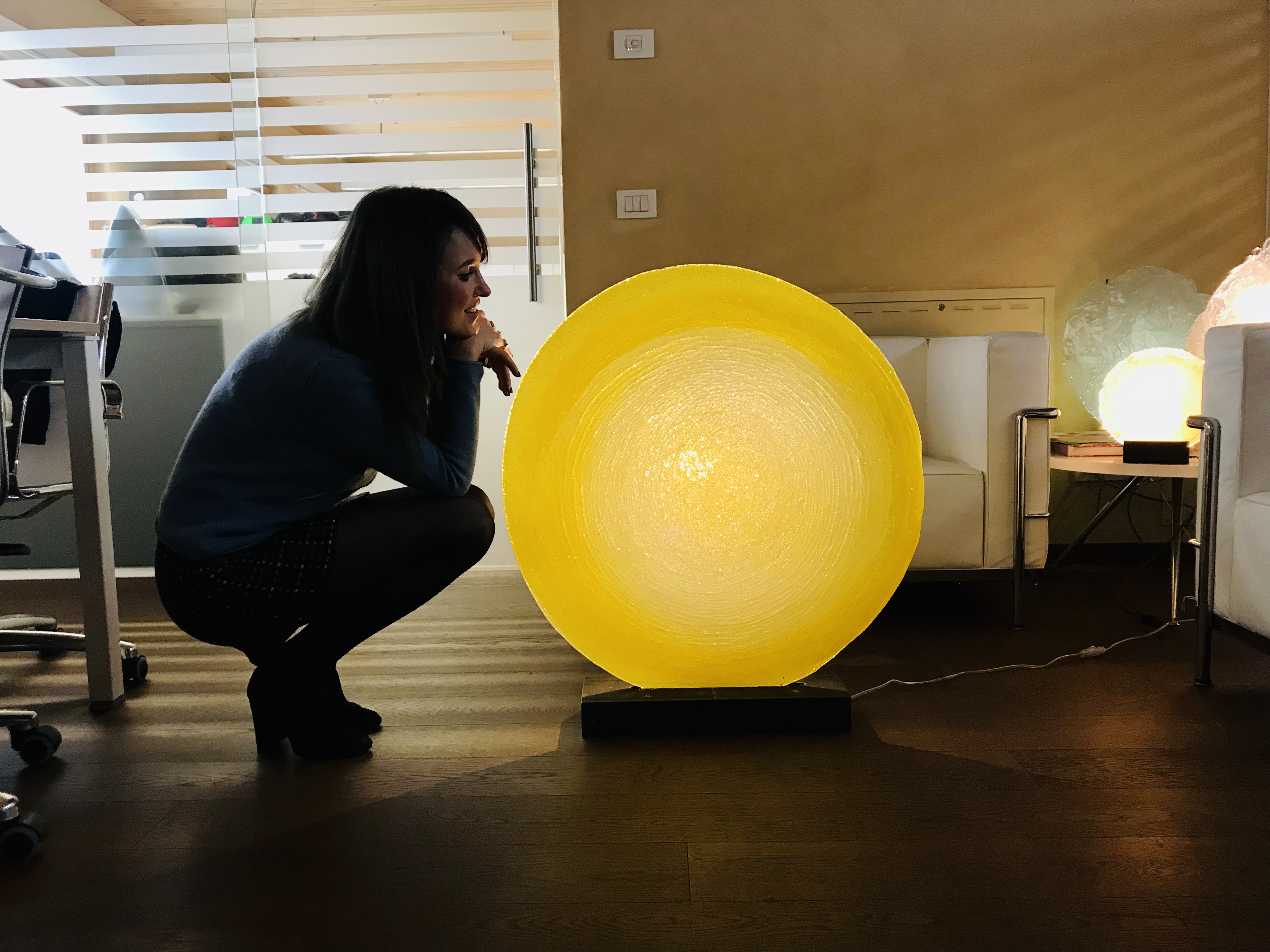 Una delle lampade del progetto Dixpari.