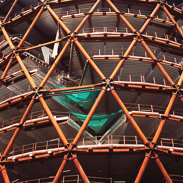 Struttura diagrid del grattacielo Gherkin di Foster+Partners