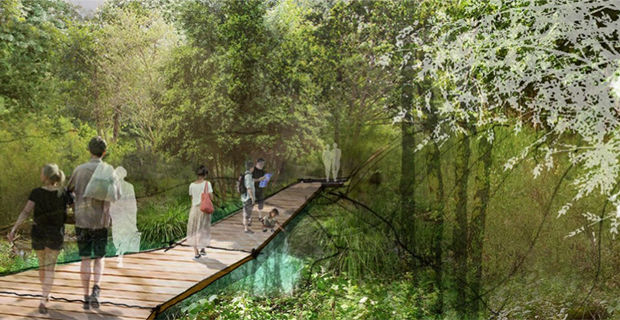  Passerella sul verde - Latz+Partner, Visualizzazione die- grille.