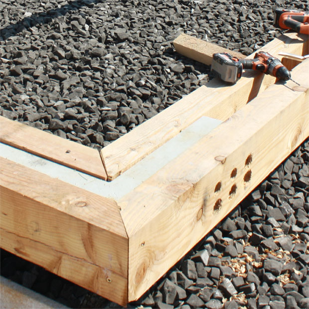  cordoli di fondazione in legno e strato di vetro cellulare,&nbsp;progetto per abitazione,&nbsp;Studio Cming, Vigasio, Verona, 2017-2020