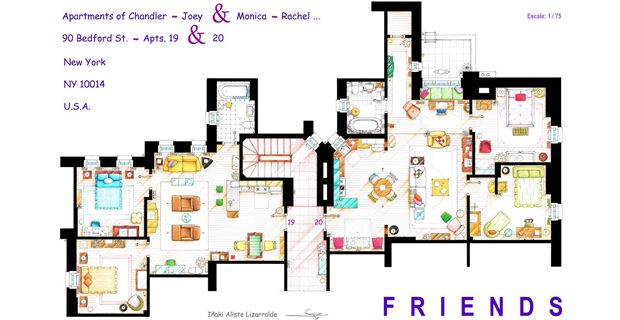 planimetria casa friends