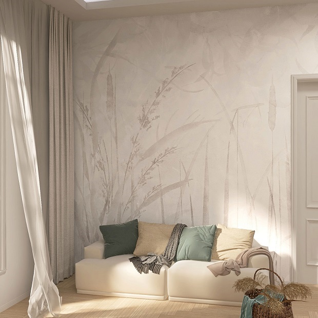 Stile vegetale appena accennato, discreto e versatile. Ivory, Rimura