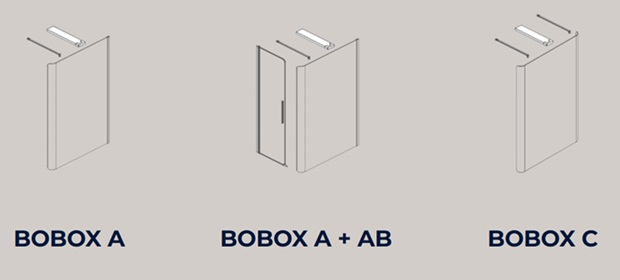 possibili configurazioni bobox relax
